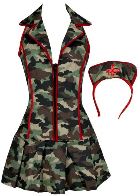 Militær sygeplejerske kostume